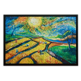 Vincent Van Gogh Framed Oil on Canvas (style of)