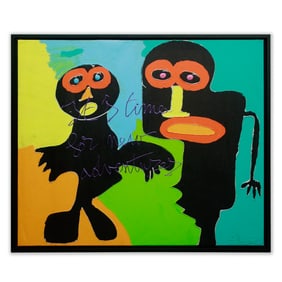 Hannes D’Haese Original Large Painting on Canvas: "It’s Time for New Adventures" Series