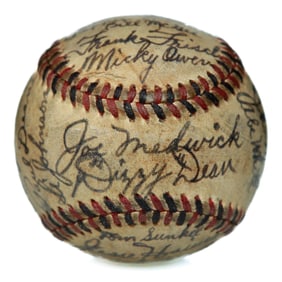 Forensically Authenticated 1937 St. Louis Cardinals Team-Signed Baseball