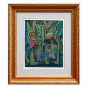 Wifredo Lam (Cuban, 1902-1982) Mixed Media on Paper 1978