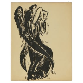 Frans Masereel Drawing, "Du Désespoir"