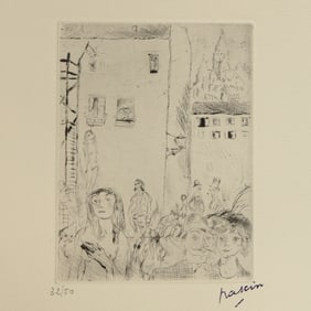 Jules Pascin, "Le Dreme (The Drama)" Print #32 of 50