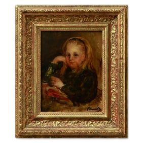 Pierre-Auguste Renoir's Captivating Portrait – Young Girl with Ribbon