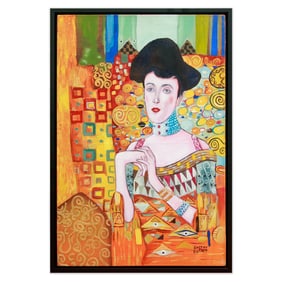 Gustav Klimt Framed Oil on Canvas (attrib.)