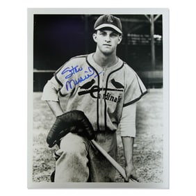 Stan Musial Signed St. Louis Cardinals Rookie-Era Photo
