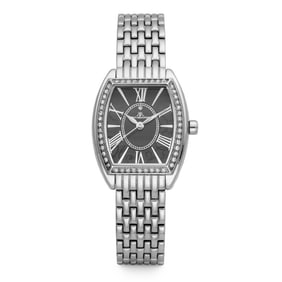 Kim Kardashian Ladies Crystal Bezel Fashion Watch – All Stainless Steel, 3 ATM Water Resistant