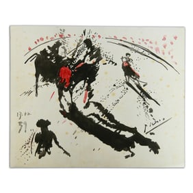 Pablo Picasso Matador de toros – A Rare Attributed Watercolor