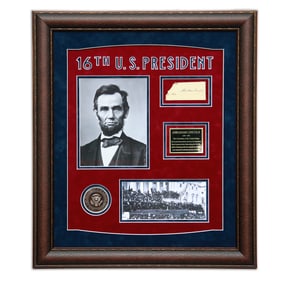 Abraham Lincoln Signature Extracted from an 1863 Document