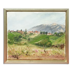 Winston Churchill's Captivating Landscape: "Hills Beyond the Town"