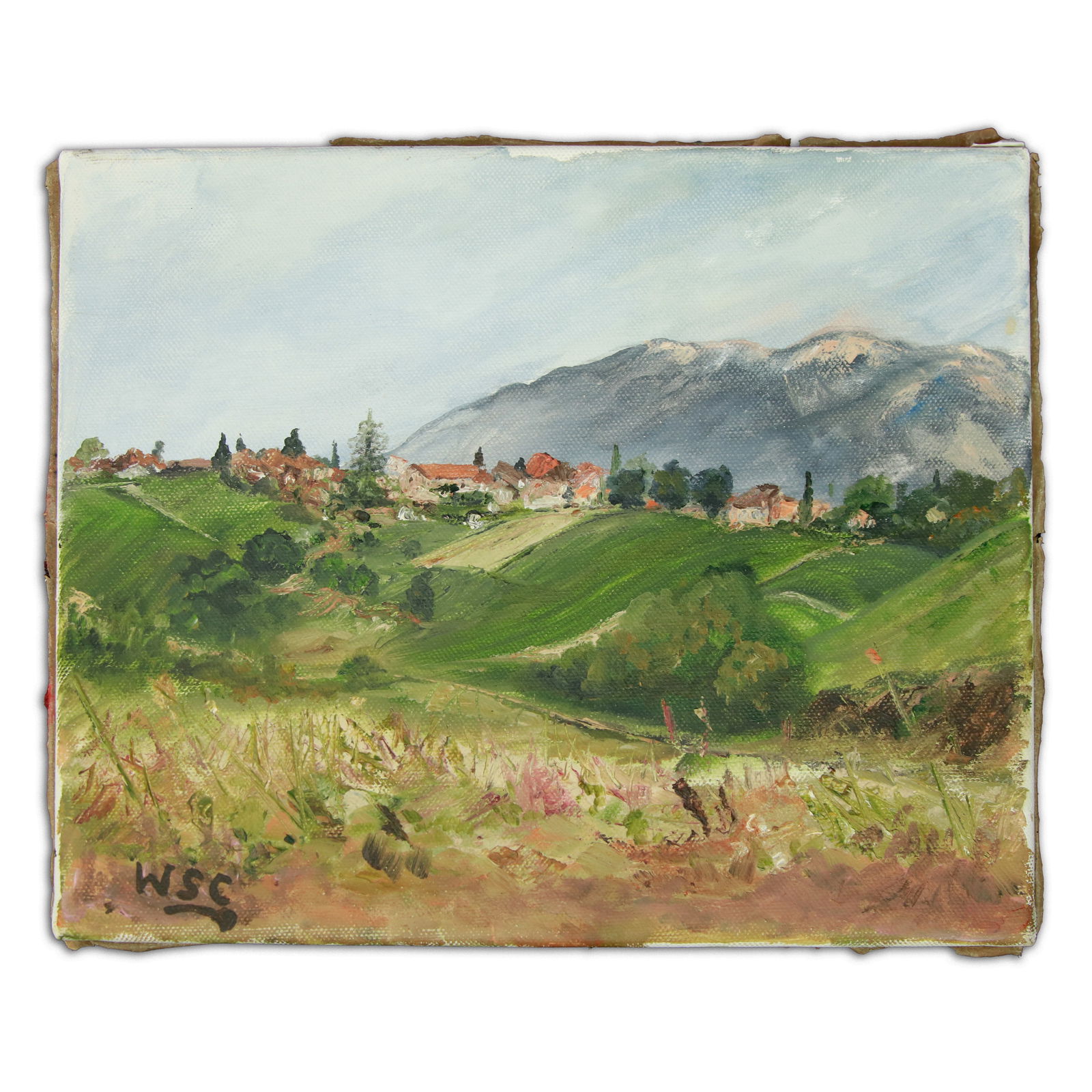 Winston Churchill's Captivating Landscape: "Hills Beyond the Town" (1 of 12)