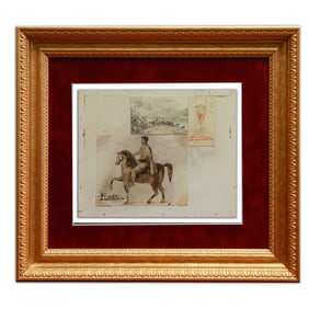 Unique Trio of Picasso Artworks on a Single Board