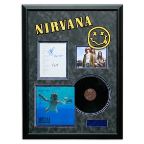Nirvana Band-Signed "Smells Like Teen Spirit" Lyrics Page