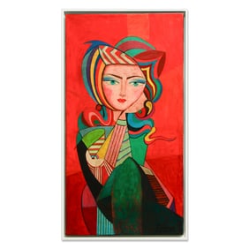 Exceptional Portrait Canvas, Attributed to Pablo Picasso