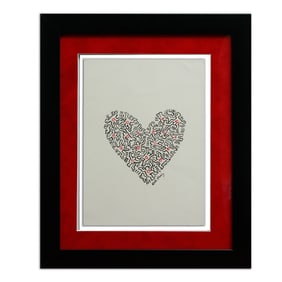 Keith Haring Heart Composition