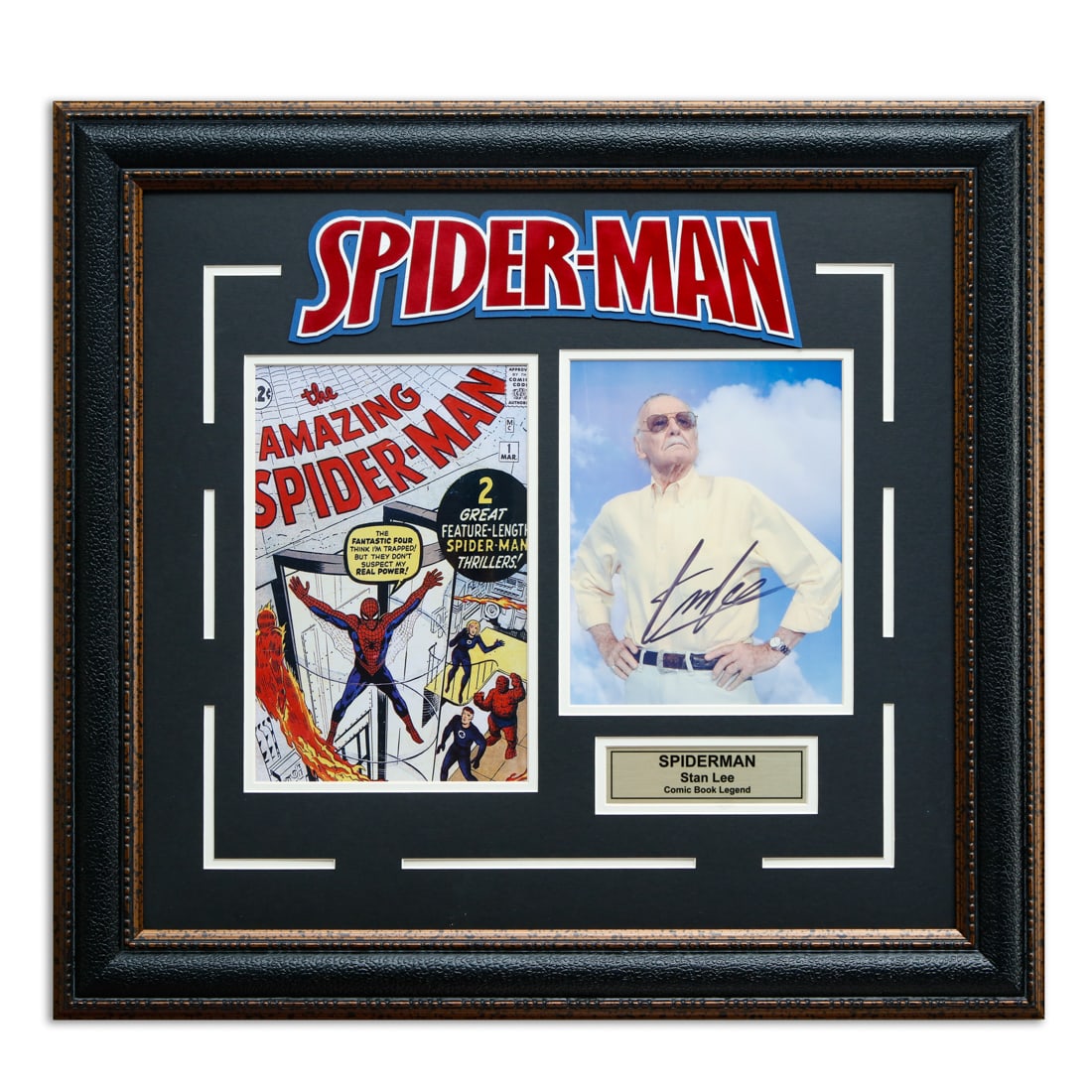 Stan Lee Signed Photo, Framed Presentation (1 of 5)