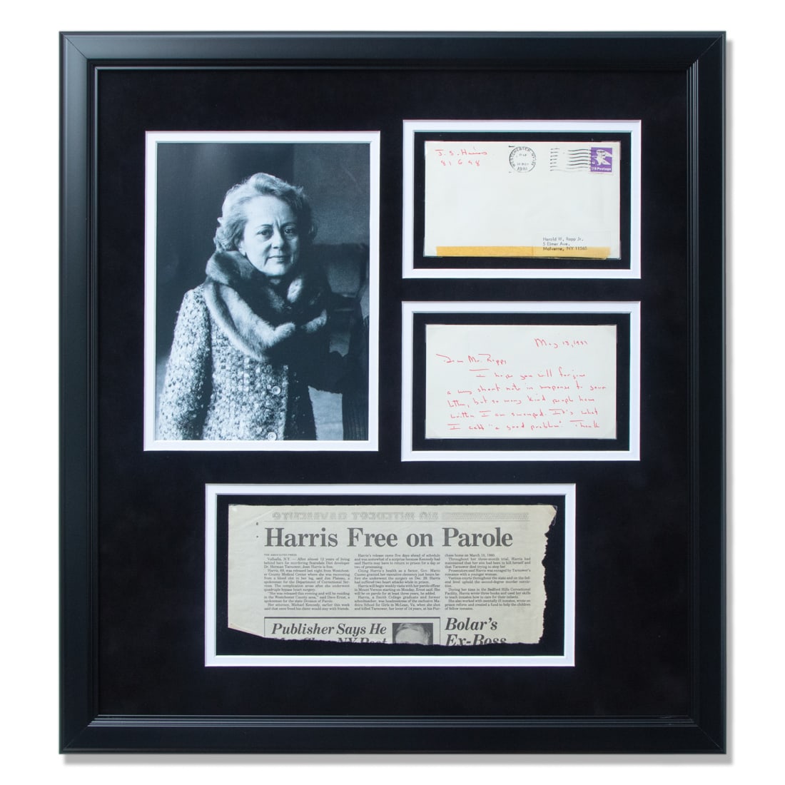 Jean Harris Handwritten and Signed Note - Dated May 13, 1981 (1 of 7)