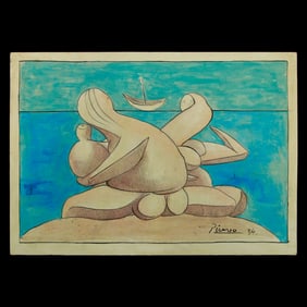 PICASSO: Forensically Authenticated Picasso Mixed Media Artwork