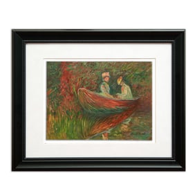 Monet; Elegant Mixed Media Work Attributed to Claude Monet