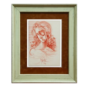 Salvador Dali Ethereal Gaze – An attributed Ink Drawing