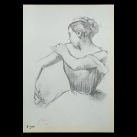 Edgar Degas Mixed Media Drawing