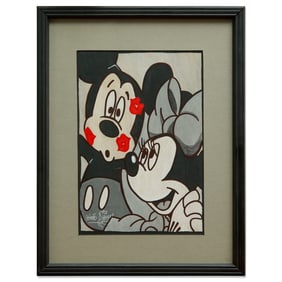Original Walt Disney Drawing of Mickey & Minnie