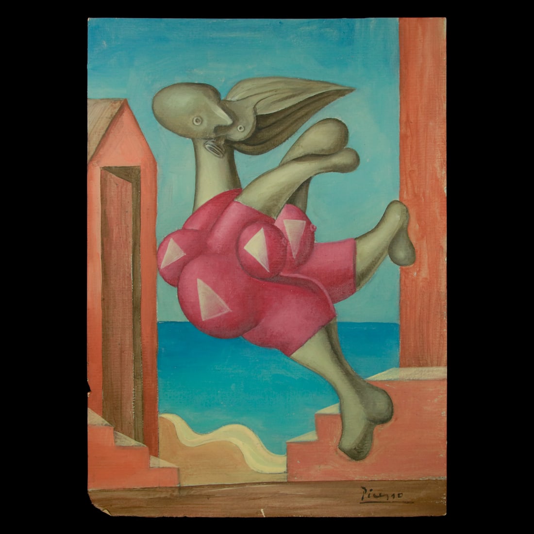 Unveiling a Masterpiece: Forensically Reviewed Picasso Mixed Media Painting (1 of 10)