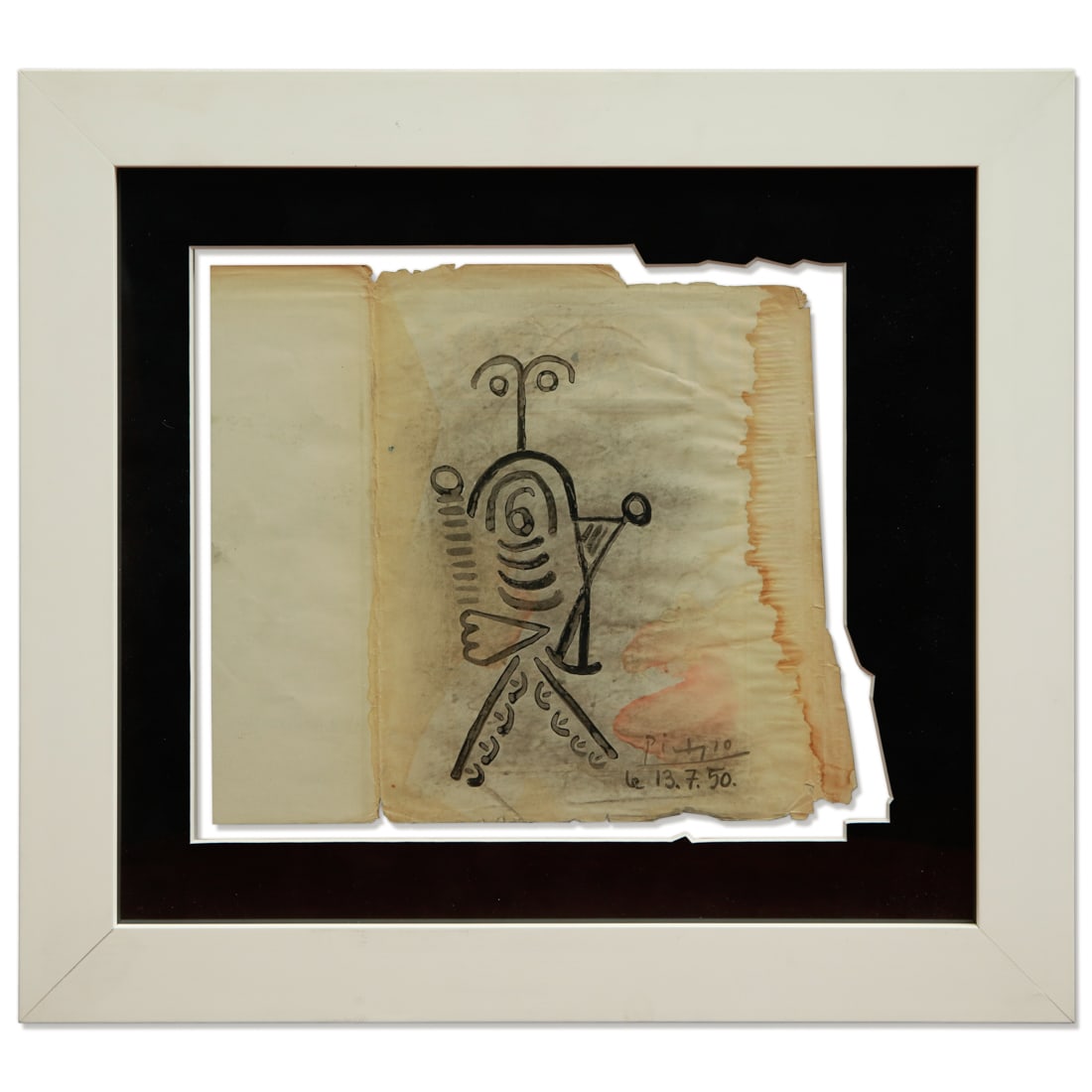 Pablo Picasso Original Watercolor on Book Cover (1 of 11)