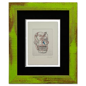 Jean-Michel Basquiat Signed Proof Etching