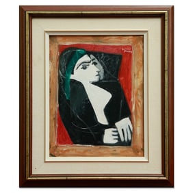 Pablo Picasso - "Woman Looking Left" (Attributed)