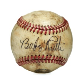Forensically Authenticated Babe Ruth Signed Spalding Baseball