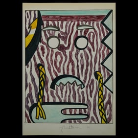 Roy Lichtenstein Mixed Media Drawing