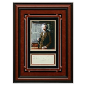 Albert Einstein Written & Signed Document in German