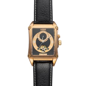 Eberle Men's Automatic Watch – Goldtone Elegance with Vintage Style charm