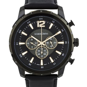 Alexander Dubois Men’s Watch – Bold 50mm Black IP Case