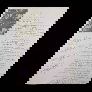 Historic Beatles Artifact: Band Signed Handwritten "Help!" Lyrics: Title: Historic Beatles Artifact: Forensically Authenticated Handwritten "Help!" Lyrics with Full Band Signatures Description: We are elated to offer an exceptional piece of music history: an original