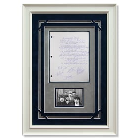 The Rolling Stones Signed Handwritten "Jumpin' Jack Flash" Lyrics