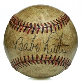 Babe Ruth Signed Reach Baseball