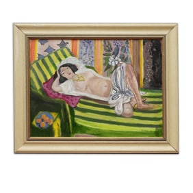 Henri Matisse Painting, "Reclined Woman" (1923)