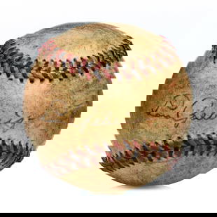 Forensically Authenticated Lou Gehrig Signed Reach Baseball: Title: Forensically Authenticated Lou Gehrig Signed Reach Baseball Description: We are pleased to present an extraordinary piece of sports history: a forensically authenticated Lou Gehrig signed Reach