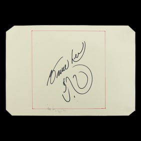 Forensically Authenticated Bruce Lee Autograph and Drawing