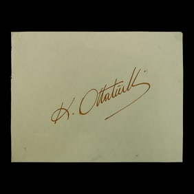 Forensically Authenticated Kemal Atatürk Signature