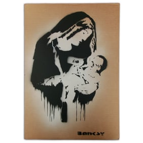 Banksy Cardboard Art - "Toxic Mary"