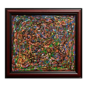 In the Style of Jackson Pollock - An Abstract Expressionist Masterpiece