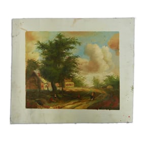 Ben Enwonwu's "Life on the Village Road" (1974)