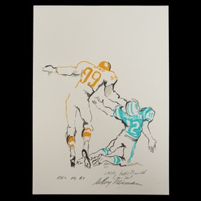 Leroy Neiman: Clash of Titans: Ladd and Namath