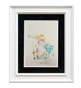 Leroy Neiman: Clash of Titans: Ladd and Namath
