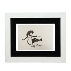 LeRoy Neiman Mixed Media Watercolor – Enchanting Muse with Magic Wand