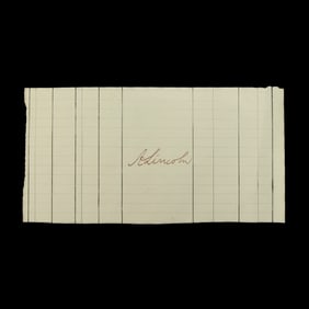 Abraham Lincoln Signature on Document