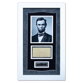 Abraham Lincoln Signature on Document