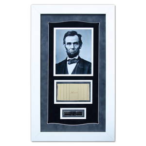Abraham Lincoln Signature on Document